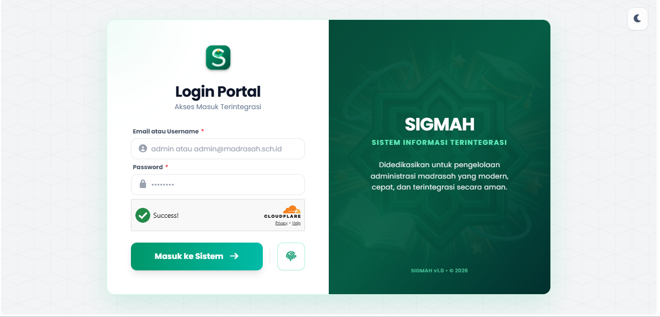 Sistem Terintegrasi Madrasah - Web App